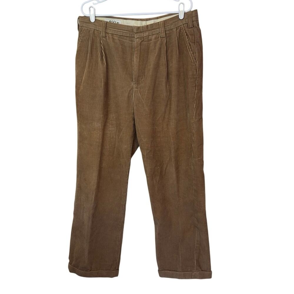 Orvis Vintage Men’s Khaki Corduroy‎ Pants Trousers Size 36 90s Y2K Fall Winter